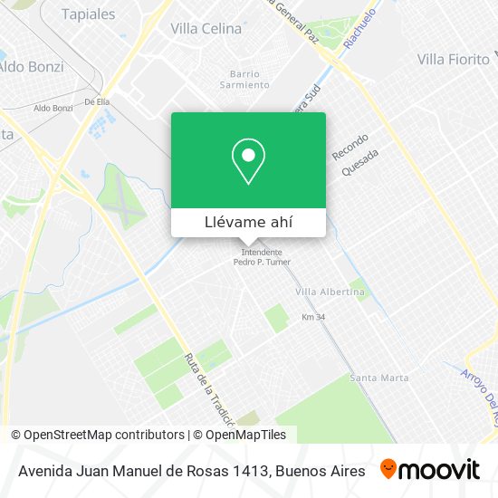 Mapa de Avenida Juan Manuel de Rosas 1413