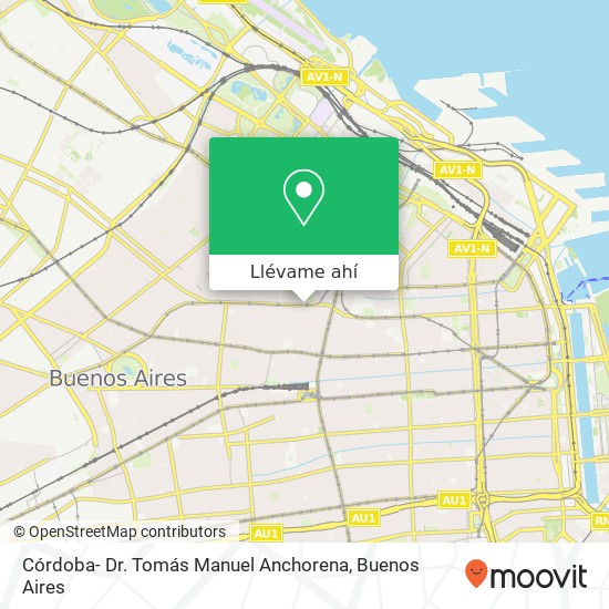 Mapa de Córdoba- Dr. Tomás Manuel Anchorena
