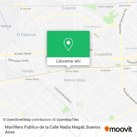 Mapa de Martillero Publico-de la Calle Nadia Magali