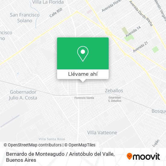 Mapa de Bernardo de Monteagudo / Aristóbulo del Valle