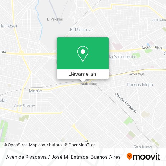 Mapa de Avenida Rivadavia / José M. Estrada