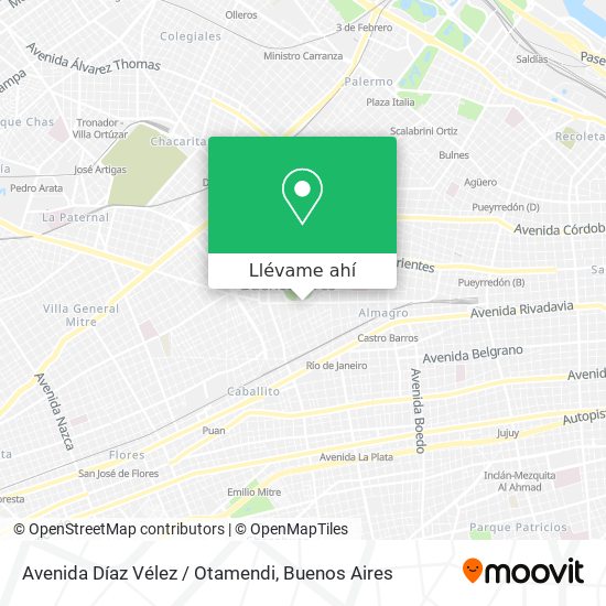 Mapa de Avenida Díaz Vélez / Otamendi