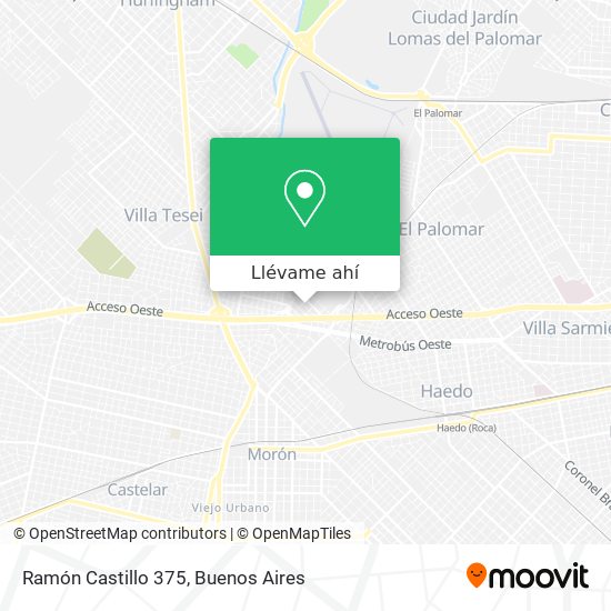 Mapa de Ramón Castillo 375