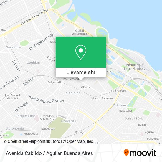 Mapa de Avenida Cabildo / Aguilar