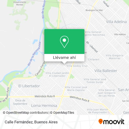 Mapa de Calle Fernández