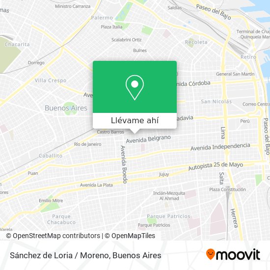 Mapa de Sánchez de Loria / Moreno