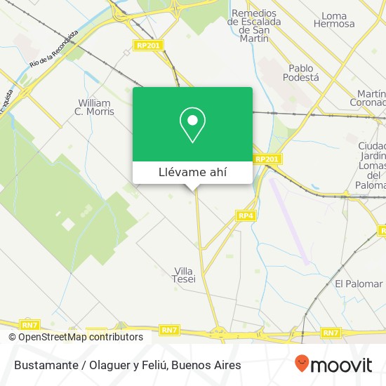 Mapa de Bustamante / Olaguer y Feliú