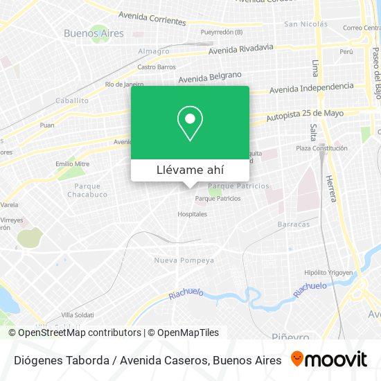 Mapa de Diógenes Taborda / Avenida Caseros