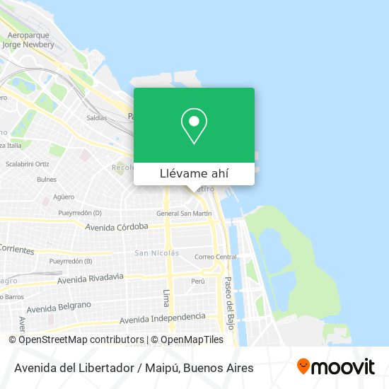 Mapa de Avenida del Libertador / Maipú