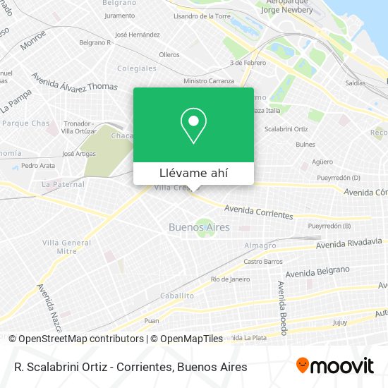 Mapa de R. Scalabrini Ortiz - Corrientes