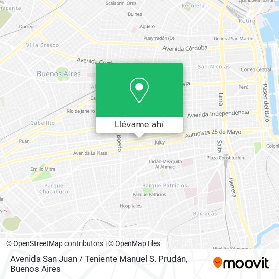 Mapa de Avenida San Juan / Teniente Manuel S. Prudán