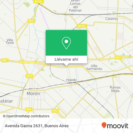Mapa de Avenida Gaona 2631