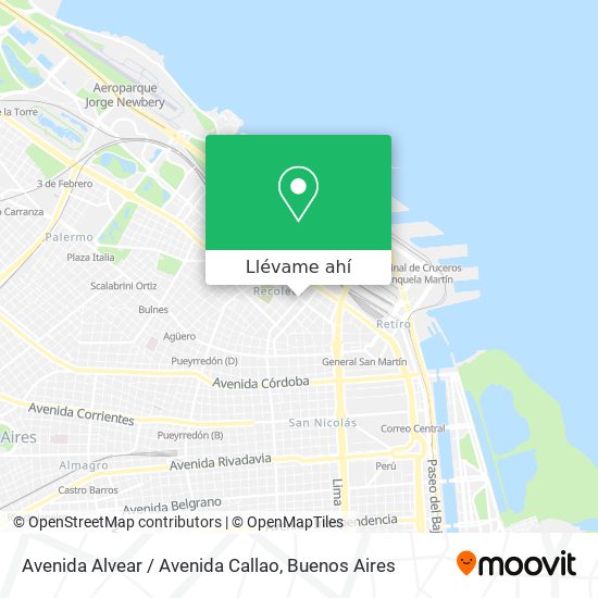 Mapa de Avenida Alvear / Avenida Callao