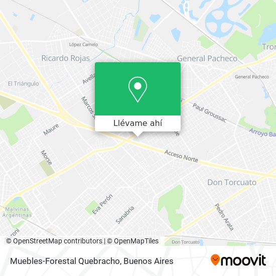 Mapa de Muebles-Forestal Quebracho