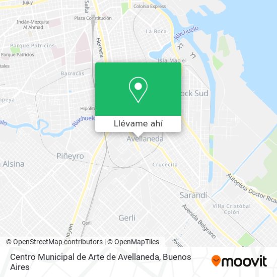 Mapa de Centro Municipal de Arte de Avellaneda