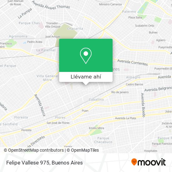 Mapa de Felipe Vallese 975