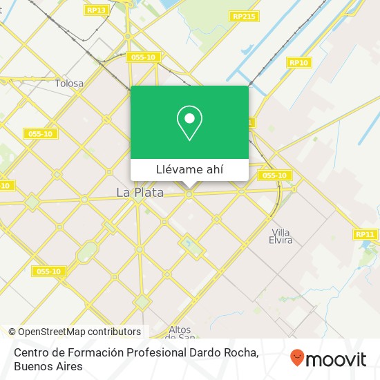 Mapa de Centro de Formación Profesional Dardo Rocha