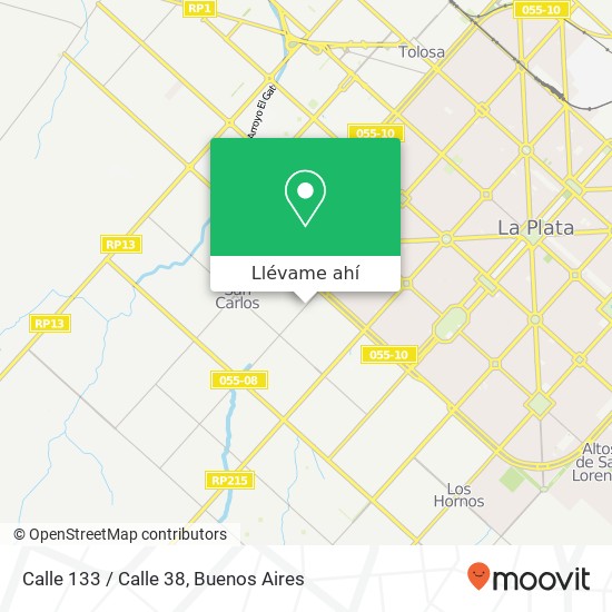 Mapa de Calle 133 / Calle 38