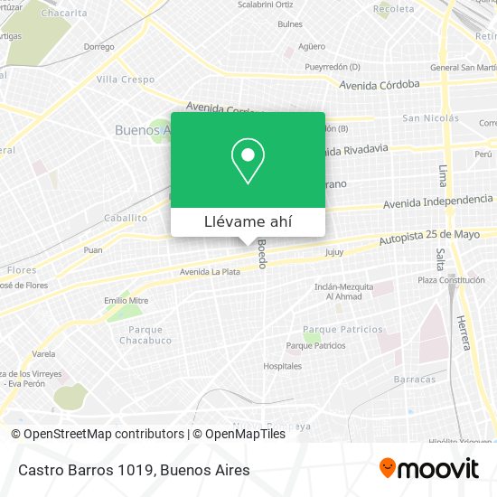 Mapa de Castro Barros 1019