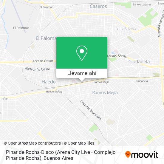 Mapa de Pinar de Rocha-Disco (Arena City Live - Complejo Pinar de Rocha)