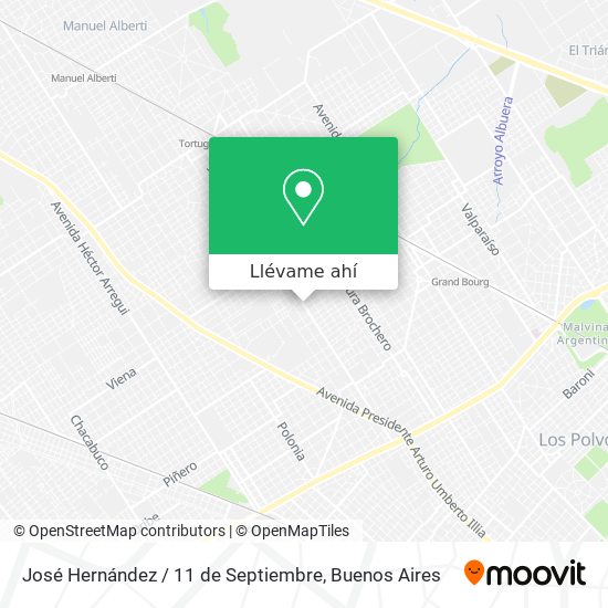 Mapa de José Hernández / 11 de Septiembre