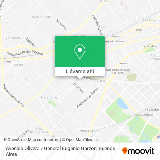 Mapa de Avenida Olivera / General Eugenio Garzón