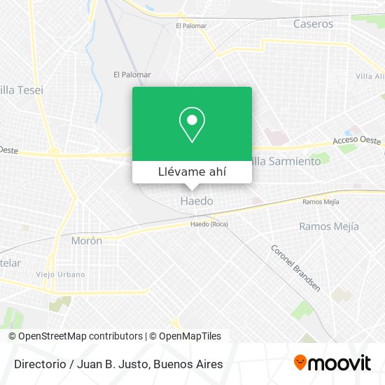 Mapa de Directorio / Juan B. Justo