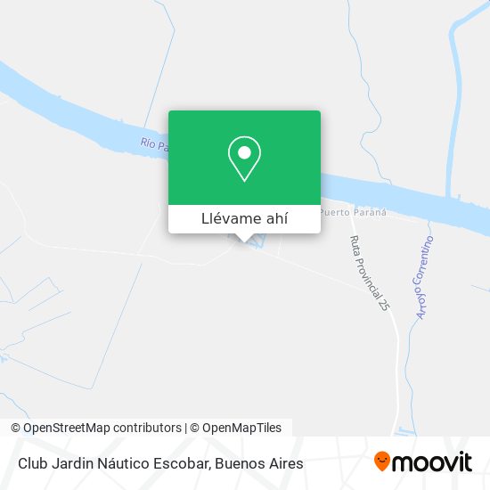 Mapa de Club Jardin Náutico Escobar