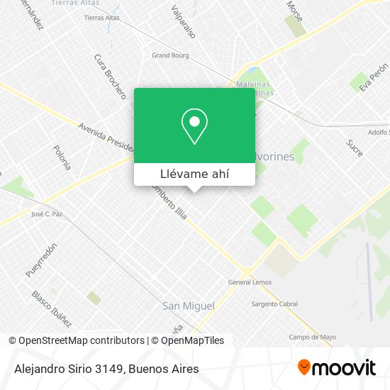 Mapa de Alejandro Sirio 3149