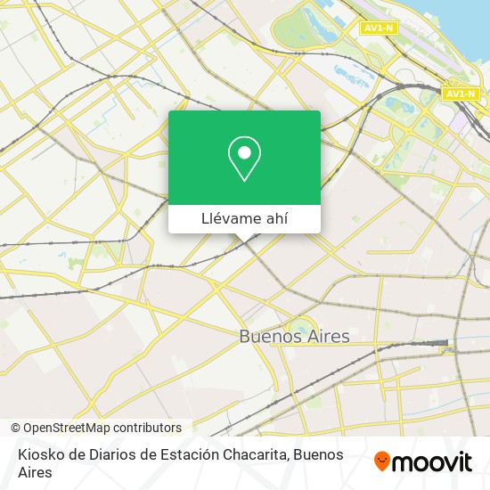 Mapa de Kiosko de Diarios de Estación Chacarita