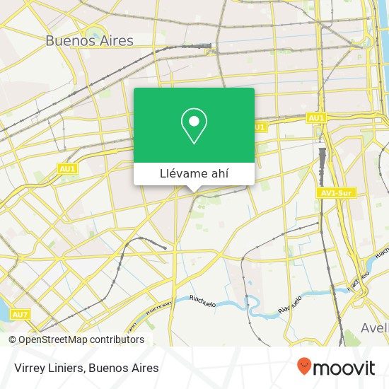 Mapa de Virrey Liniers