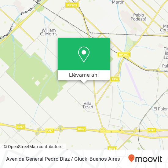 Mapa de Avenida General Pedro Díaz / Gluck