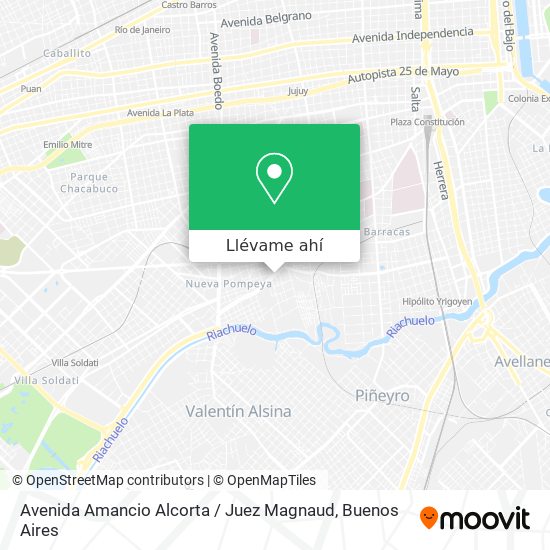 Mapa de Avenida Amancio Alcorta / Juez Magnaud