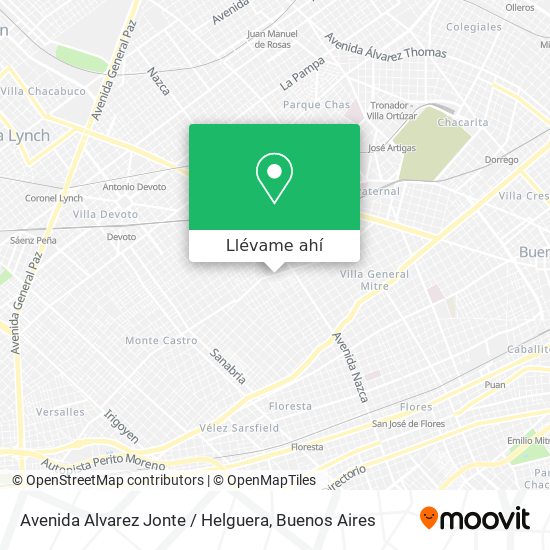 Mapa de Avenida Alvarez Jonte / Helguera