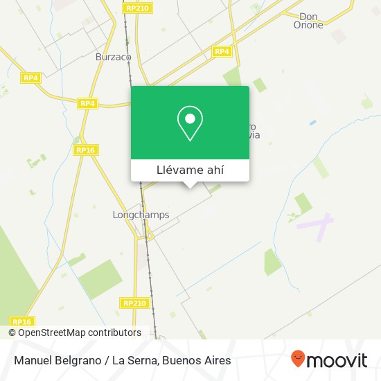 Mapa de Manuel Belgrano / La Serna