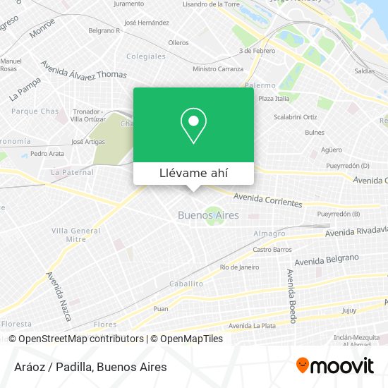 Mapa de Aráoz / Padilla