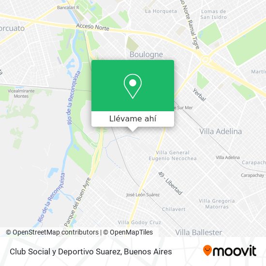 Mapa de Club Social y Deportivo Suarez