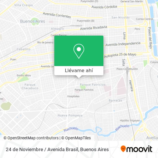 Mapa de 24 de Noviembre / Avenida Brasil