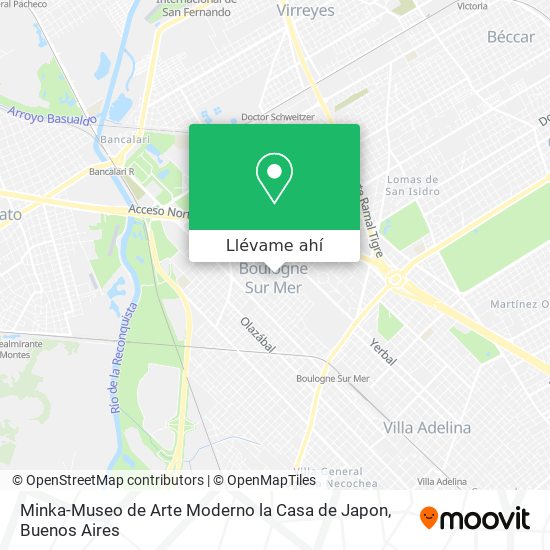 Mapa de Minka-Museo de Arte Moderno la Casa de Japon