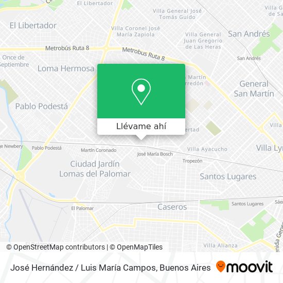 Mapa de José Hernández / Luis María Campos