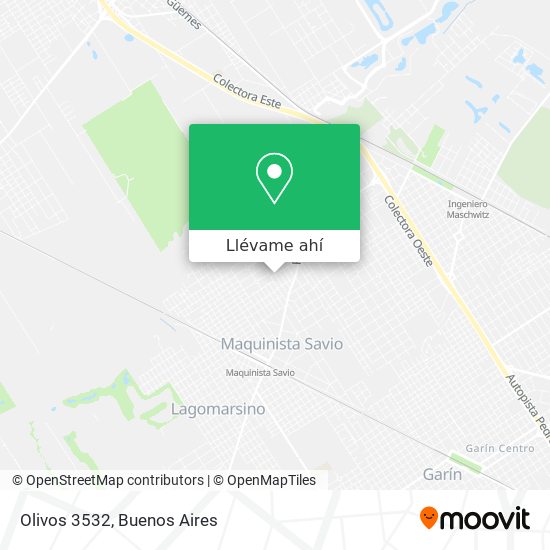 Mapa de Olivos 3532