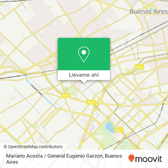 Mapa de Mariano Acosta / General Eugenio Garzón