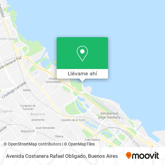 Mapa de Avenida Costanera Rafael Obligado