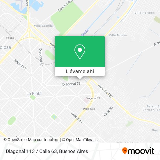 Mapa de Diagonal 113 / Calle 63