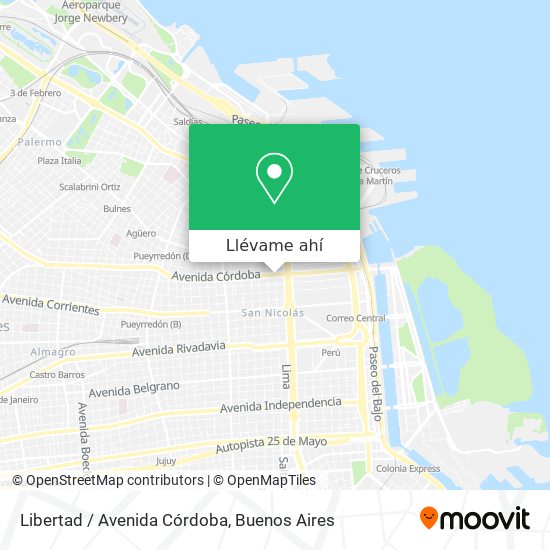 Mapa de Libertad / Avenida Córdoba