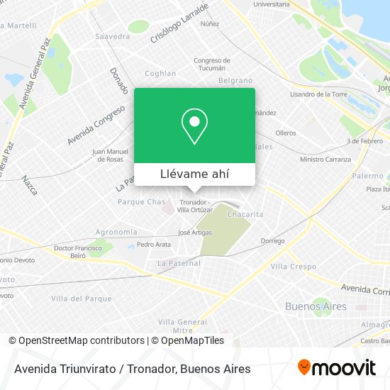Mapa de Avenida Triunvirato / Tronador