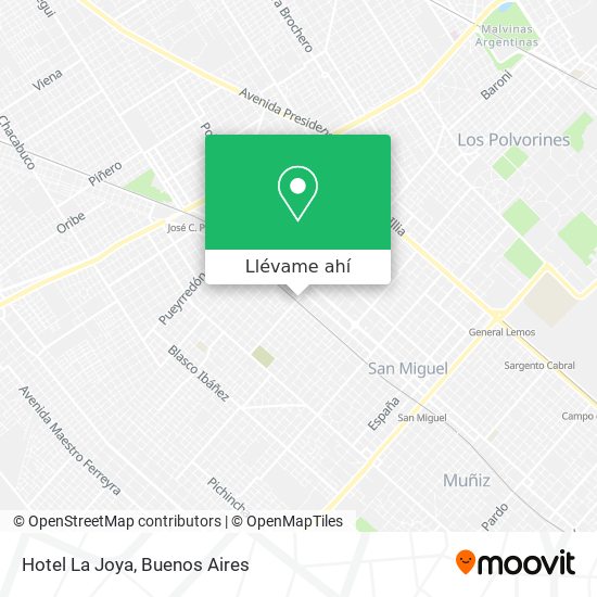 Mapa de Hotel La Joya