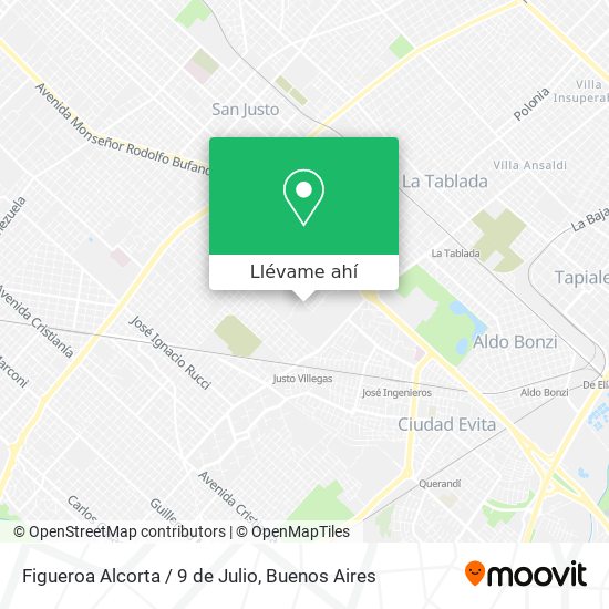 Mapa de Figueroa Alcorta / 9 de Julio