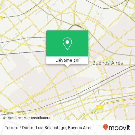 Mapa de Terrero / Doctor Luis Belaustegui