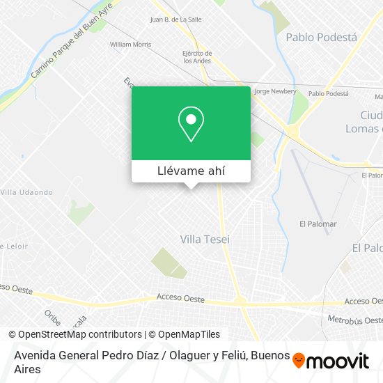 Mapa de Avenida General Pedro Díaz / Olaguer y Feliú